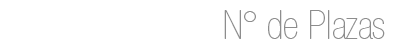 numero de plazas